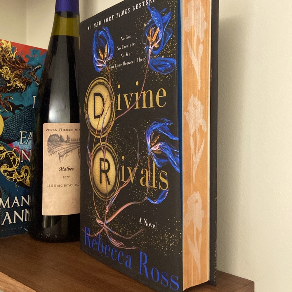 Divine Rivals by Rebecca Ross, custom edges, First edition